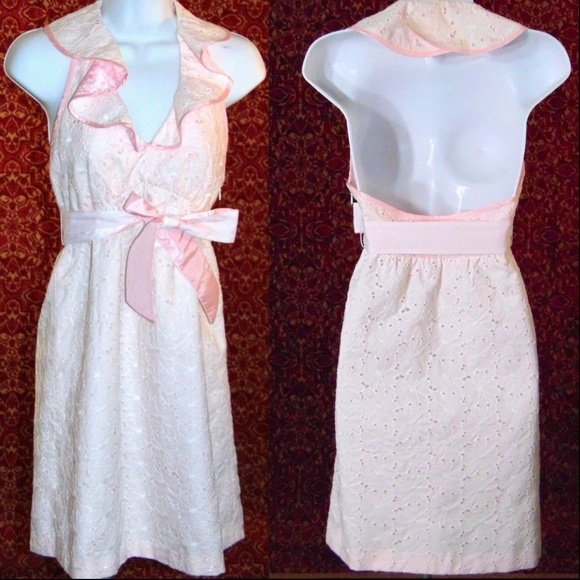 Betsey Johnson Dresses & Skirts - BETSEY JOHNSON pink halter dress 2 💥